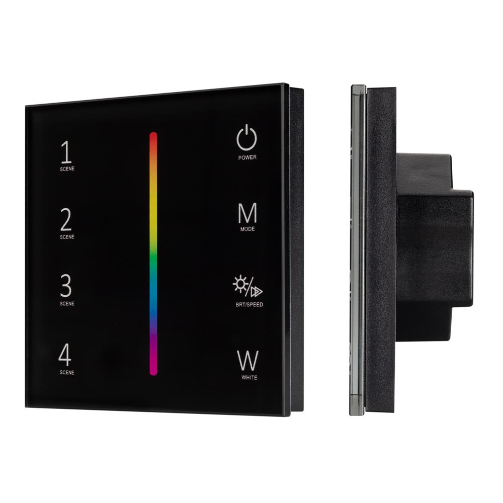 Панель Arlight SMART-P22-RGBW-G-IN Black (12-24V, 4x3A, Sens, 2.4G)
