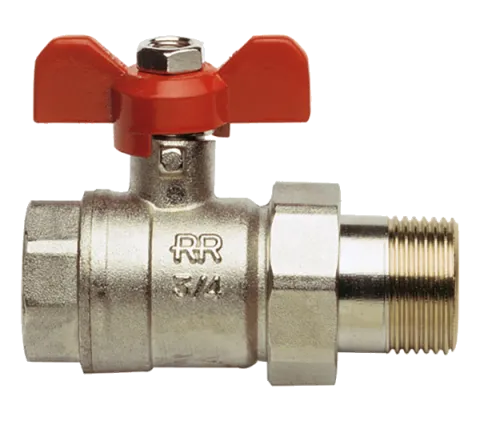 Кран шаровый с американкой внутр/нар 1 1/4" Remer 366114, хром