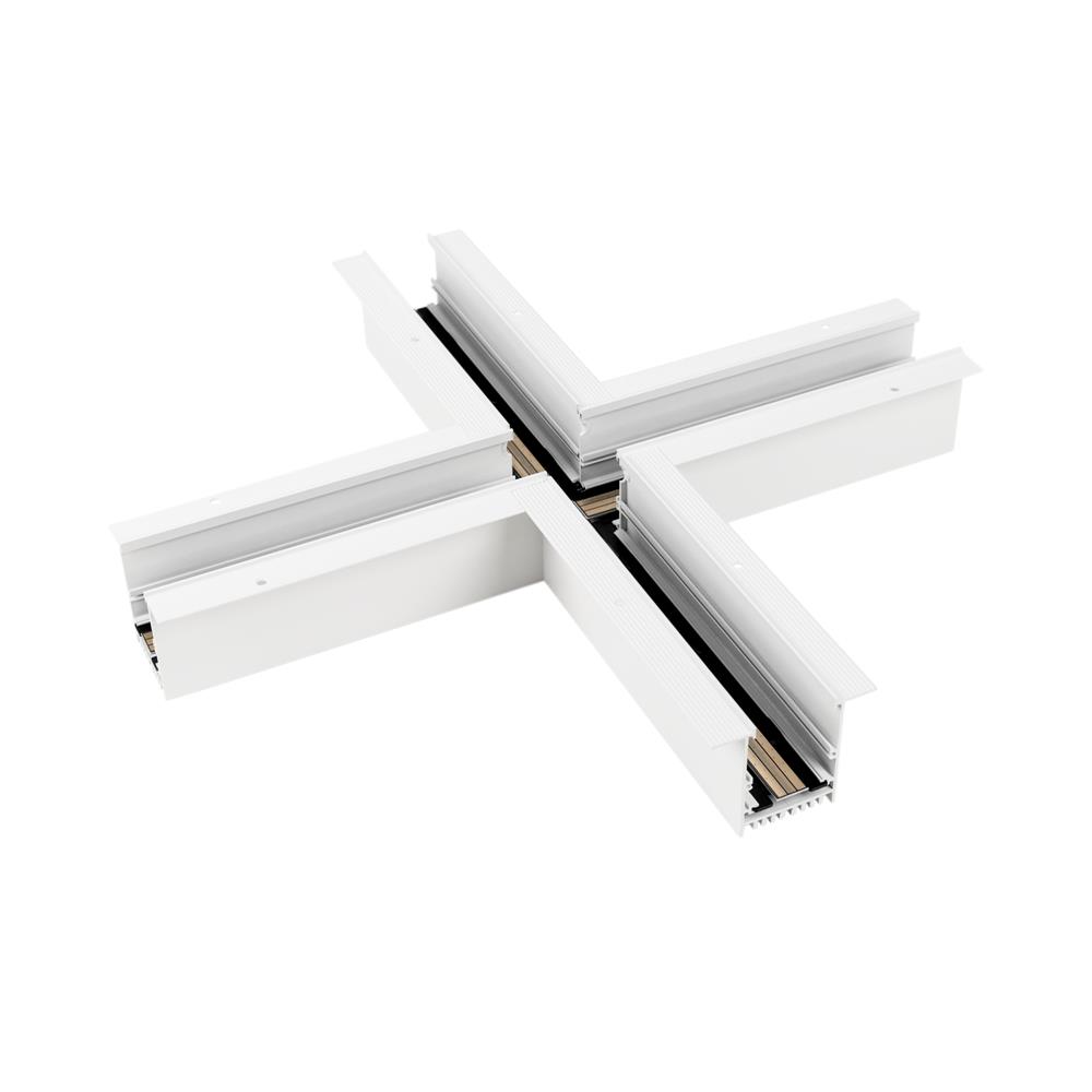 Коннектор крестовой Arlight MAG-CON-4560-F-X90 (WH)