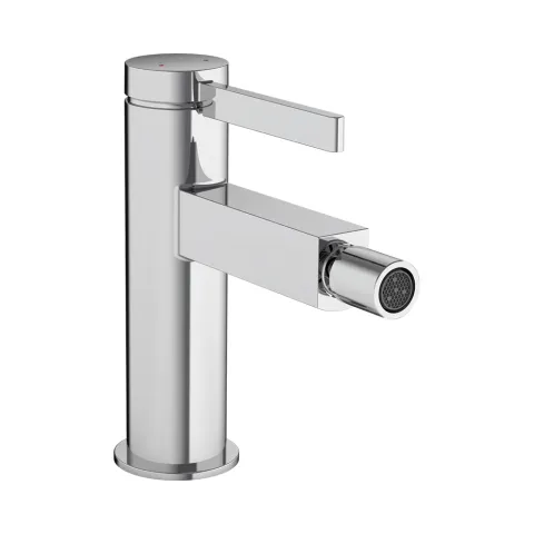 Смеситель для биде однорычажный со сливным клапаном Hansgrohe Finoris Push-Open, хром