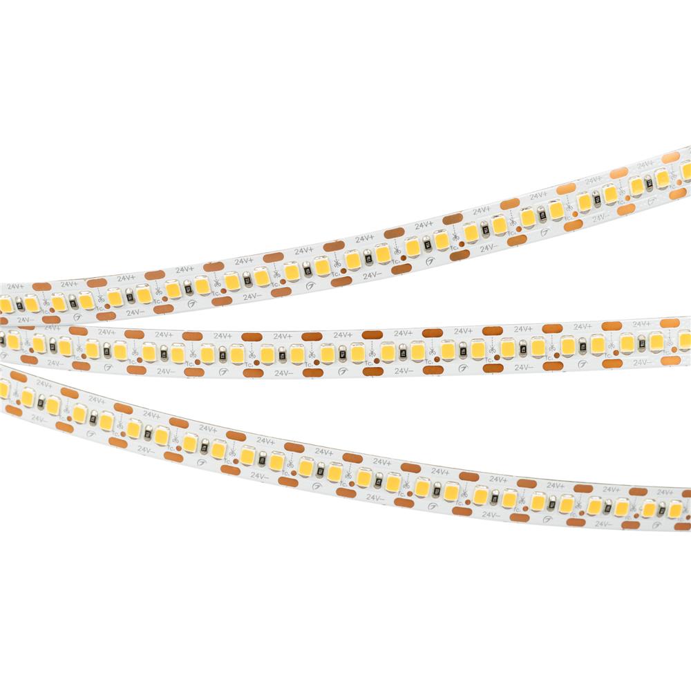 Светодиодная лента Arlight RT-A168-10mm 24V Warm3500-CX2 (17.3 W/m, IP20, 2835, 5m)