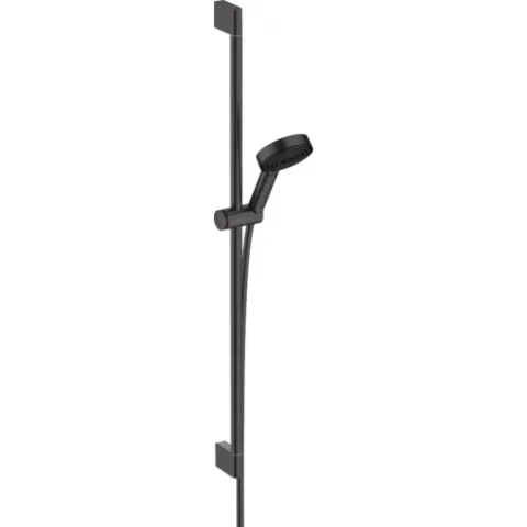 Душевой набор Hansgrohe Pulsify Select 105 3jet Relaxation со штангой 90 см, чёрный матовый