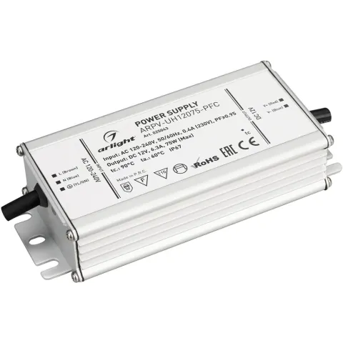 Блок питания Arlight ARPV-UH12075-PFC (12V, 6.3A, 75W)