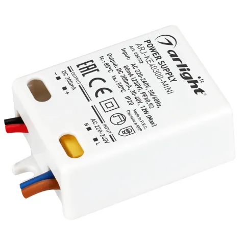 Блок питания Arlight ARJ-KE40300-MINI (12W, 300mA, PFC)